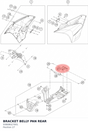 Diagram preview: BRACKET BELLY PAN REAR (93808027001)