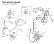 FUEL LEVEL GAUGE 59210032A diagram position