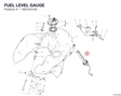 FUEL LEVEL GAUGE 59210212G diagram position