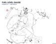 FUEL LEVEL GAUGE 59210221F diagram position