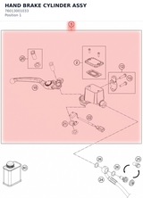 Diagram preview: HAND BRAKE CYLINDER ASSY (76013001033)