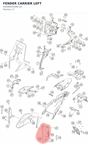 Diagram preview: FENDER CARRIER LEFT (63508025000C1D)