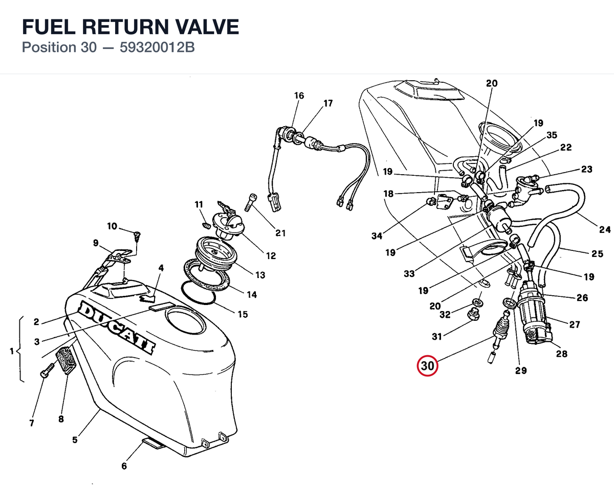 FUEL RETURN VALVE