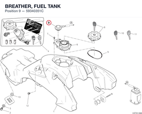 BREATHER, FUEL TANK 59340351C diagram position