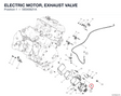 ELECTRIC MOTOR, EXHAUST VALVE 59340621A diagram position
