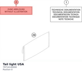 Diagram preview: Tail light USA (79714140000)