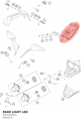 Diagram preview: REAR LIGHT LED (90514040001)