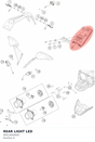 Diagram preview: REAR LIGHT LED (90514040001)