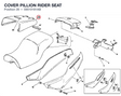 COVER PILLION RIDER SEAT
