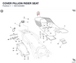 COVER PILLION RIDER SEAT
