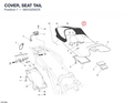 COVER, SEAT TAIL 59510253CR diagram position