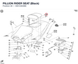 PILLION RIDER SEAT (Black)