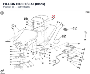 PILLION RIDER SEAT (Black)