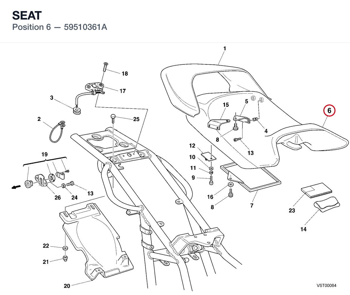 SEAT 59510361A diagram position