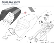 COVER SEAT WHITE
