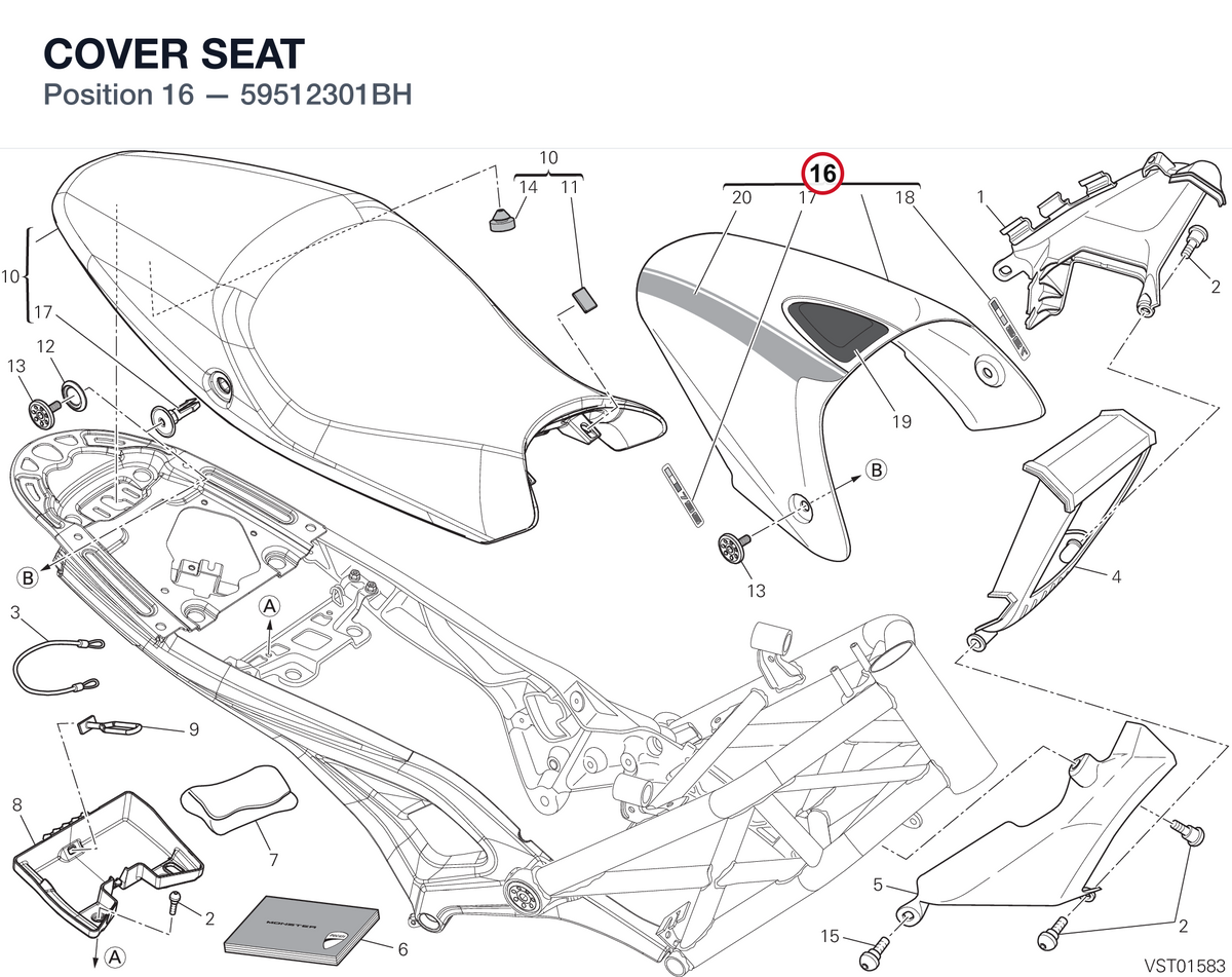 COVER SEAT 59512301BH diagram position