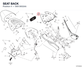 SEAT BACK 59513652AA diagram position