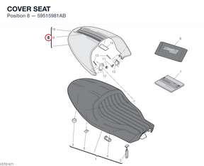 COVER SEAT 59515981AB diagram position