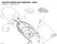 HEATED RIDER SEAT MEDIUM - HIGH 59517431AC diagram position