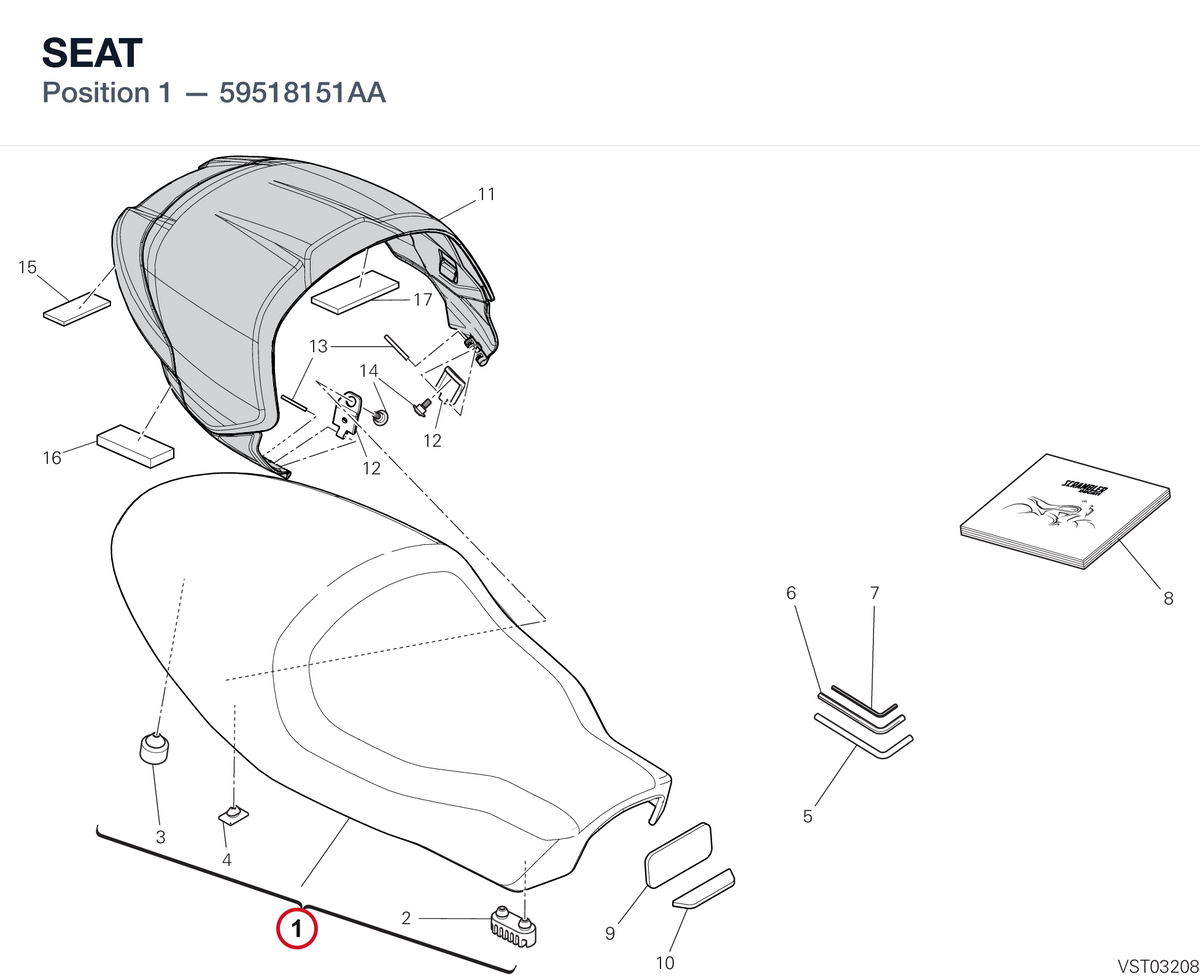 SEAT 59518151AA diagram position