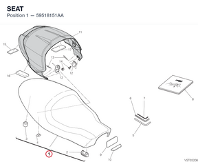 SEAT 59518151AA diagram position