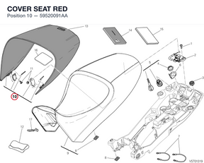 COVER SEAT RED 59520091AA diagram position