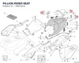 PILLION RIDER SEAT 59521031A diagram position