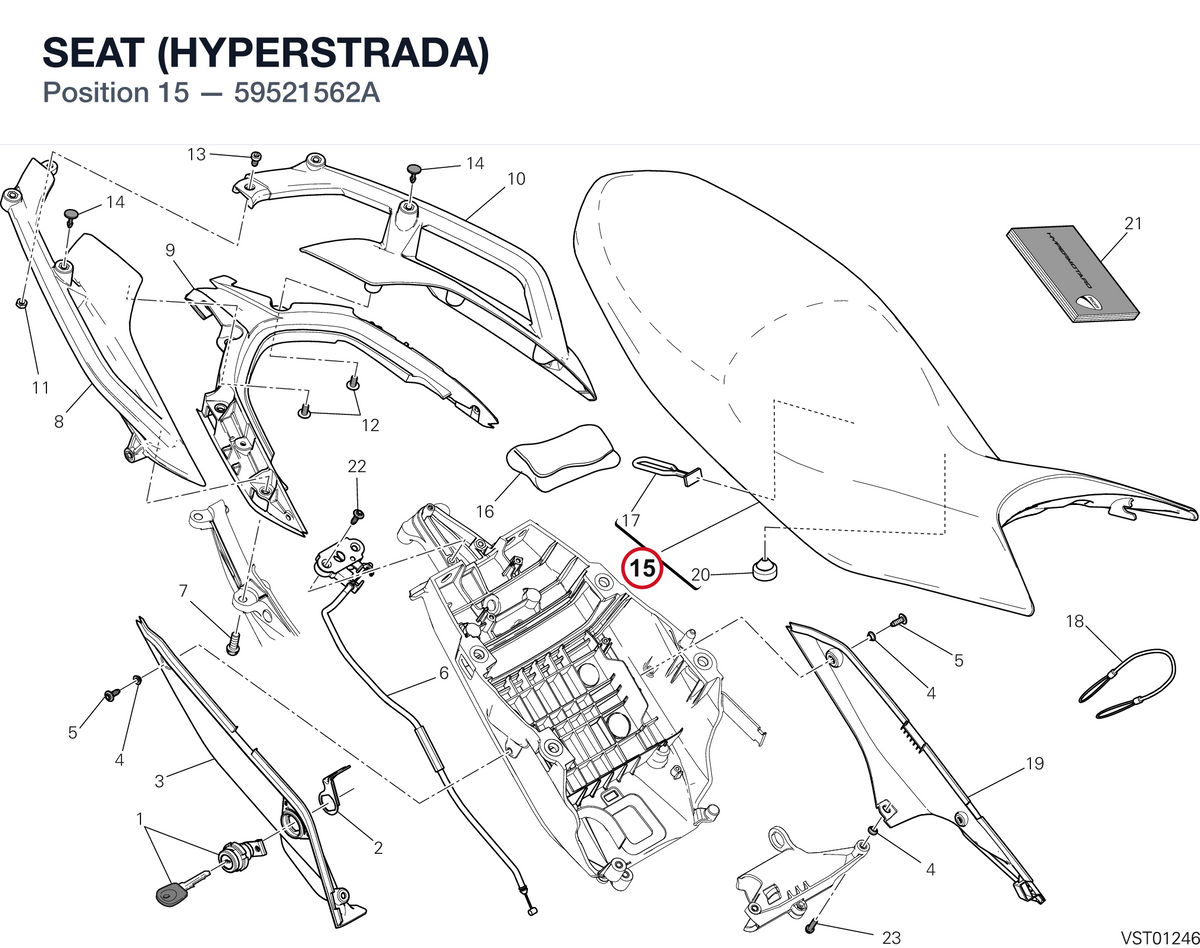 SEAT (HYPERSTRADA) 59521562A diagram position