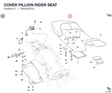 COVER PILLION RIDER SEAT 59530251A diagram position