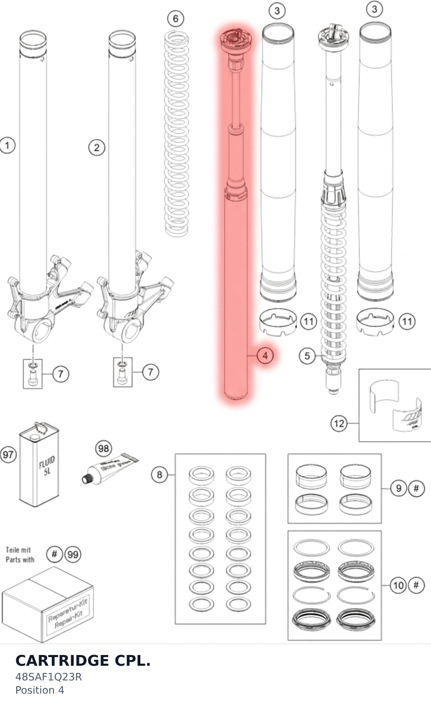 Diagram preview: CARTRIDGE CPL. (48SAF1Q23R)