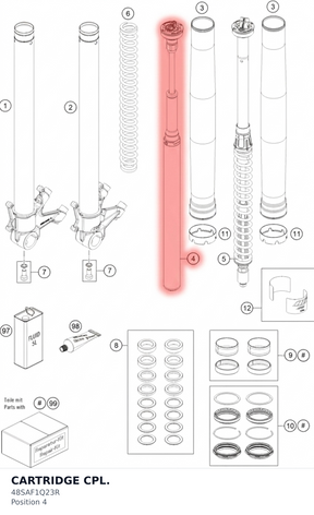Diagram preview: CARTRIDGE CPL. (48SAF1Q23R)