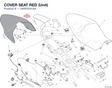 COVER SEAT RED (Unit) 595P2241AA diagram position