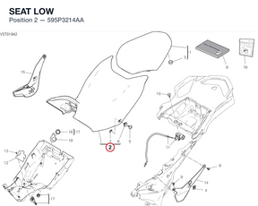 SEAT LOW 595P3214AA diagram position