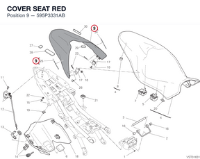 COVER SEAT RED 595P3331AB diagram position