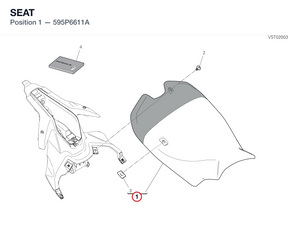SEAT 595P6611A diagram position