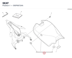 SEAT 595P6672AA diagram position