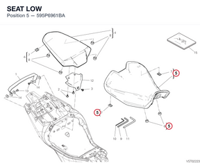 SEAT LOW 595P6961BA diagram position
