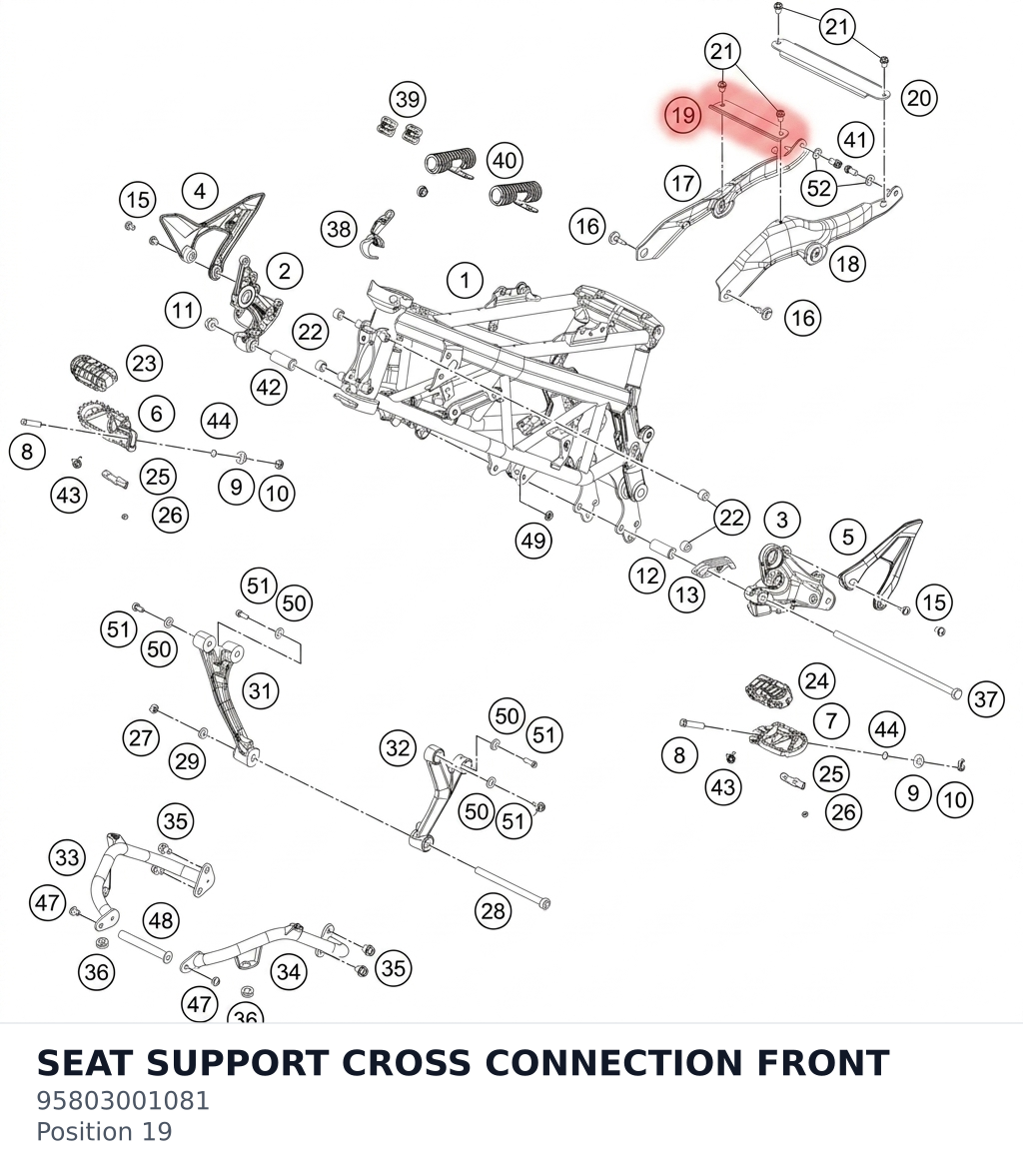 Diagram preview: SEAT SUPPORT CROSS CONNECTION FRONT (95803001081)