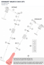 Diagram preview: EXHAUST VALVE D 34/6 (ST) (61236031100)
