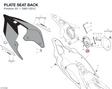 PLATE SEAT BACK 59611251C diagram position