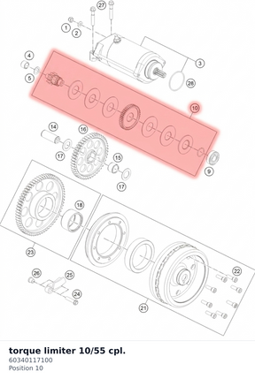 Diagram preview: torque limiter 10/55 cpl. (60340117100)