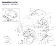 PANNIERS LOCK 59810021A diagram position