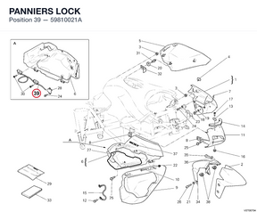 PANNIERS LOCK 59810021A diagram position