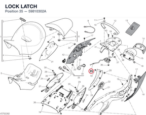 LOCK LATCH 59810302A diagram position
