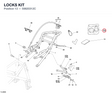 LOCKS KIT 59820312C diagram position