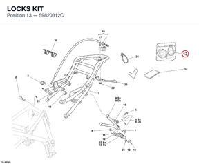 LOCKS KIT 59820312C diagram position