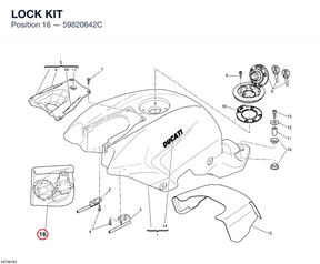 LOCK KIT 59820642C diagram position