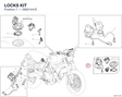 LOCKS KIT 59821441E diagram position