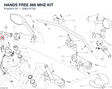 HANDS FREE 868 MHZ KIT 59821472G diagram position
