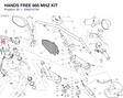 HANDS FREE 868 MHZ KIT 59821472H diagram position